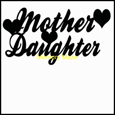 mother daughter hearts  120 x 30  min buy 3
